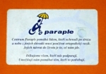 Zobrazit detail zboží: Paraple - 18/05.00 (Telefonní karty)