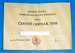 Čestný odznak SNB - II.typ
