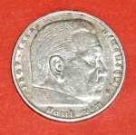 Zobrazit detail zboží: 5 Reichsmark - 1936 A  (Hindenburg). (Mince : Au, Ag)