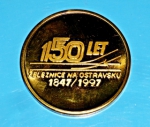 Zobrazit detail zboží: Pamětní mince 150 let železnice na ostravsku 1847/1997 (Dopravní + spoje)