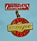 Zobrazit detail zboží: Zasloužilý dopisovatel - 30 let Tempo ŽDB (Pracovní)