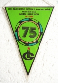 Zobrazit detail zboží: OKR - Důl President Gottwald - 75 let Důl President Gottwald  Havířov Horní Suchá 1911-1986 /  XVII. sjezd KSČ (Hornické vlaječky a)