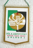 Zobrazit detail zboží: Důl A. Zápotocký , nositel Řádu práce, Orlová 2 (Hornické vlaječky a)