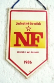 Zobrazit detail zboží: Jednotně do voleb NF nejlepší z nás poslanci 1986 (RETRO Politické)