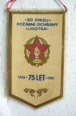 Zobrazit detail zboží: 75 let.ZO Požární Ochrany Lhotka 1906 - 1981 (RETRO SNB+ČSLA+PO+OSH)