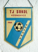 Zobrazit detail zboží: TJ SOKOL Věřňovice 1980 kopaná / 50 let oddíl kopané (TJ v okolí Bohumína)