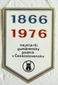 Zobrazit detail zboží: Nejstarší Gumárenský podnik v Československu 1866 - 1976 / OPTIMIT 110 let (RETRO Podnikové)