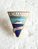 Zobrazit detail zboží: Doprava : ROMANIA  M/N  Transilvania, O.N.T. CARPATI (odznak-doprava)