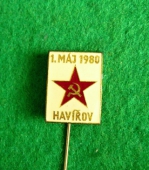 Zobrazit detail zboží: Politické : 1.MÁJ 1980 HAVÍŘOV (Odznaky Retro)