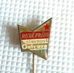 Zobrazit detail zboží: Politické : RUDÉ PRÁVO  slavnost  Ostrava 1973 (Odznaky Retro)