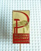 Zobrazit detail zboží: Politické : NÁRODNÍ DOŽÍNKY  OLOMOUC 73 (Odznaky Retro)