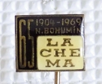 Zobrazit detail zboží: Podnikové : 65 let LACHEMA  N. Bohumín, 1904 - 1969 (Odznaky Retro)