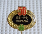 Zobrazit detail zboží: Sport : 50 let kopané ŽDB,  1931 - 1981 (Odznaky Retro)