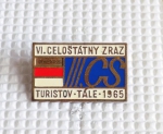 Zobrazit detail zboží: Turistický : VI. Celoštátny Zraz Turistov-TÁLE - 1965, III. CS (Odznaky Retro)