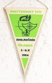 Zobrazit detail zboží: Partyzánský Štít Čeladná 1984 / Branný vytrvalecký závod přebor Severomoravského Kraje (RETRO Politické)