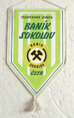 Zobrazit detail zboží: TJ BANÍK Sokolov ČSSR / HDB - Hnědouhelné Doly a Briketárny koncern Sokolov (Hornické vlaječky a)