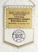 LACHEMA závod Bohumín / Klub filatelistů 07-10 při RK ZK ZV ROH Lachema n.p. závod Bohumín ,Výstava Poštovních známek Bohumín 1976,Na počest XV. Sjezdu KSČ
