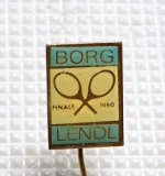 Zobrazit detail zboží: Sport :  BORG - LENDL  Finále Davis Cupu 1980 (Odznaky Retro)