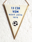 Zobrazit detail zboží: 13 CSH VÚM Nový jičín 1978 kopaná / TATRA závod Nový jičín (RETRO Sportovní)