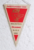 Zobrazit detail zboží: Partyzánský Štít Čeladná 1985 / Branný vytr. závod přebor Severomoravského Kraje (RETRO Politické)