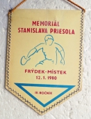 Zobrazit detail zboží: III. ročník Memoriál Stanislava Priesola  Frýdek-Místek 1980, / Stolní tenis Válcovny Plechu Frýdek-Místek (RETRO Sportovní)