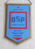 30 let Úspěšné práce OSP Frýdek-Místek nositel vyznamenání Za zásluhy o výstavbu 1949 - 1979