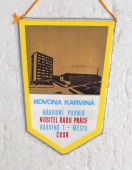 Zobrazit detail zboží: Kovona Karviná národní podnik , nositel Řádu práce, Karviná 1 - město ČSSR / výrobky pro zprůmyslnění bytová jádra,ocelové zárubně ........ (RETRO Podnikové)