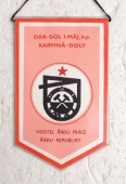 Zobrazit detail zboží: OKR - Důl 1. MÁJ, k.p. Karviná-Doly, nositel Řádu práce, Řádu republiky / Okresní Odborová Rada v Karviné,Okresní včeodborová konference Havířov 9.2.1985 (RETRO Podnikové)