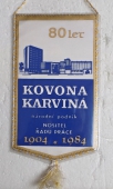 Zobrazit detail zboží: 80 let Kovona Karviná národní podnik nositel Řádu práce 1904 - 1984 (RETRO Podnikové)