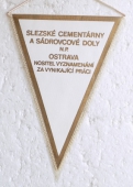 Slezské Cementárny a Sádrovcové Doly n.p. Ostrava nositel vyznamenání Za vynikající práci