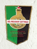 Zobrazit detail zboží: OKR - Důl President Gottwald Horní Suchá, Podnik XII. Sjezdu KSČ, Nositel Řádu práce, Vzorný podnik bezpečné práce (RETRO Hornické)