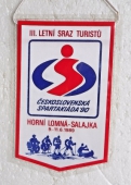 Zobrazit detail zboží: III. Letní sraz turistů Horní Lomná-Salajka 1989, Československá Spartakiáda 90 (RETRO Sportovní)