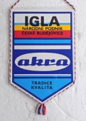 Zobrazit detail zboží: IGLA národní podnik České Budějovice , AKRA tradice ,kvalita (RETRO Podnikové)