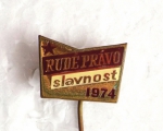 Zobrazit detail zboží: Politické : Rudé Právo Slavnost  1974 (Odznaky Retro)