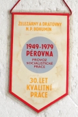 Zobrazit detail zboží: ŽDB - Pérovna 1949-1979 - Provoz socialistické práce, 30.let kvalitní práce - Železárny a drátovny n.p. Bohumín (RETRO Politické)