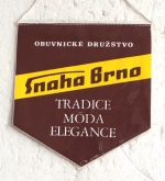 65 let. SNAHA Brno / Obuvnické Družstvo Snaha Brno Tradice , móda, alegance