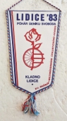 100 let Organizované Cyklistiky v ČSSR Praha 1883 - 1983 / XII. ročník Mezinárodního cyklistického závodu LIDICE 83 Pohár deníku Svoboda, Kladno-Lidice