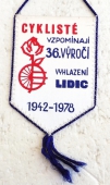 VII. ročník mezinárodního cyklistického závodu Lidice 78 ČSSR 1978 / Cyklisté  vzpomínají 36. výročí vyhlazení Lidic 1942 - 1978