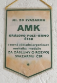 Zobrazit detail zboží: Vzorná základní organizace AMK 511. ZO Svazarmu Královo Pole-Brno ČSSR / XVI. Cintinental Tour Mezinárodní Mototuristická soutěž žen 1986 Brno (RETRO Doprava)