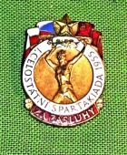 Zobrazit detail zboží: Odznak  Za zásluhy : Celostátní spartakiáda 1955 (Sportovní)