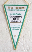 Zobrazit detail zboží: ZO SSM Kovohutě Příbram , 3. ročník Únorový Běh 1978 v národním podniku Kovohutě Příbram 3 / KO Příbram 1786 - 1978 (RETRO Politické)