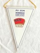 Zobrazit detail zboží: PV SSM Vítkovice Železárny a Strojírny Klementa Gottwalda SSM ČSSR / Socialistický Svaz Mládeže ČSSR,   XII.Světový Festival Mládeže - MOSKVA 1985 (RETRO Politické)