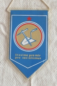 Zobrazit detail zboží: Stavíme pro Mír a Socialismus, 35 let.  Bytostav Ostrava nositel Řádu práce (RETRO Politické)