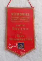 110 let  Mostárny Frýdek-Místek 1867 - 1977 / Vítkovice  Železárny a Strojírny Klementa Gottwalda nositel Řádu Práce a  Řádu Vítězného Února,1828