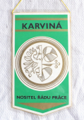 Zobrazit detail zboží: KARVINÁ  nositel  Řádu práce (RETRO Ostatní)