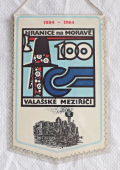 Zobrazit detail zboží: 100 let. Hranice na Moravě - Valašské Meziříčí 1884 - 1984  /  ČSD Střední Dráha  Dan Železničářů 1984 (RETRO Doprava)