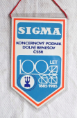 Zobrazit detail zboží: 100 let.. SIGMA  Koncernový podnik Dolní Benešov ČSSR, 1885 - 1985 (RETRO Podnikové)