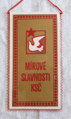 Zobrazit detail zboží: Mírové slavnosti KSČ  /   Podnik Socialistické Práce Třinecké Železárny VŘSR (RETRO Politické)