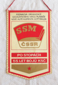 55 let. KSČ / Podniková Organizace  Socialistického Svazu Mládeže Nové Hutě Klementa Gottwalda SSM ČSSR , po stopách 55 let bojů KSČ