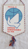 Zobrazit detail zboží: Světové Shromáždění za MÍR,  PRAHA 83  /  OKR OSTROJ Opava ČSSR (RETRO Politické)